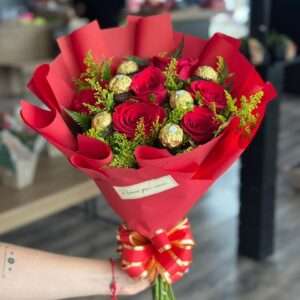 Buquê mais Ferrero Rocher